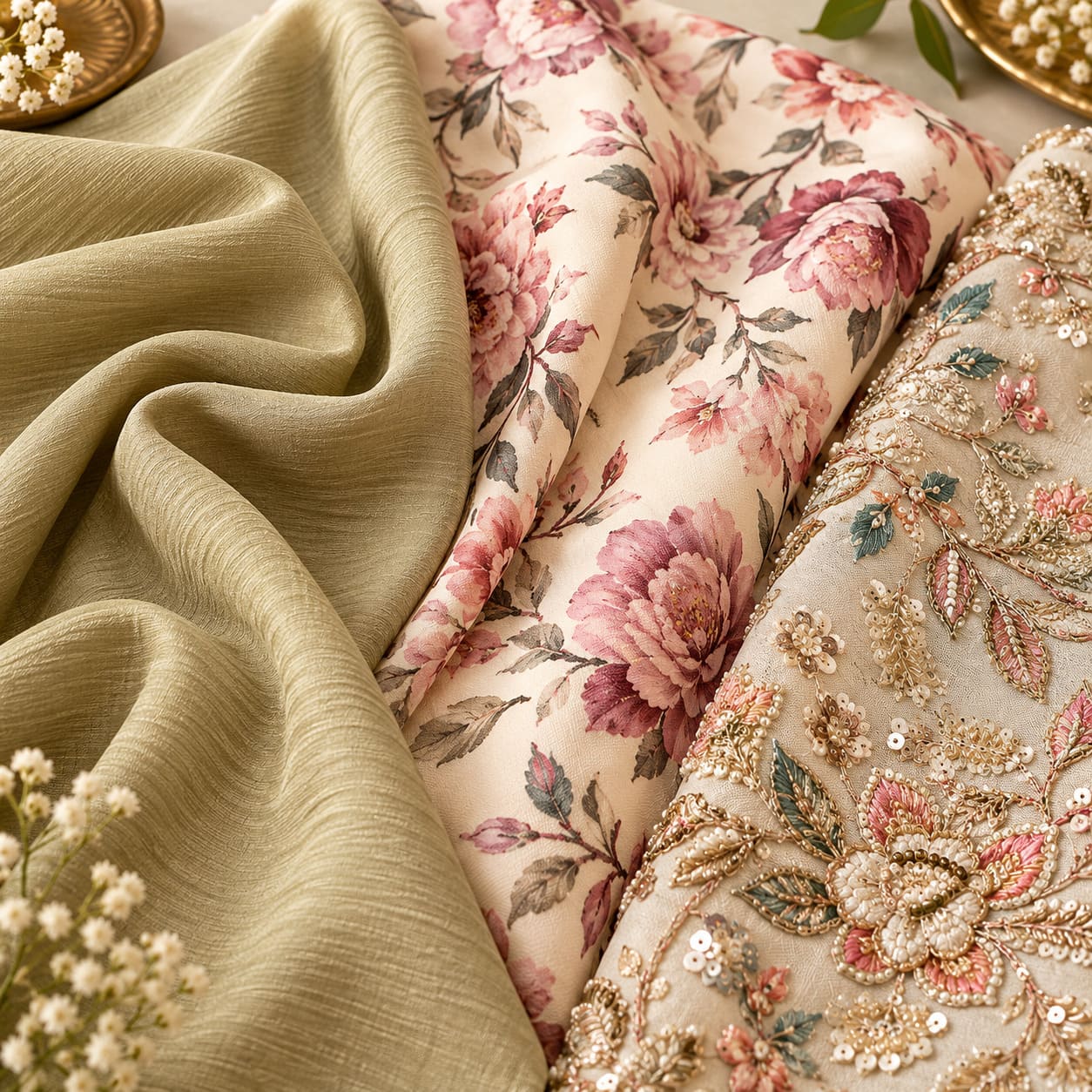 types of crepe fabric